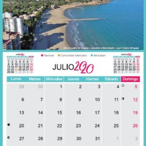Calendario Benicàssim Paraíso 2020